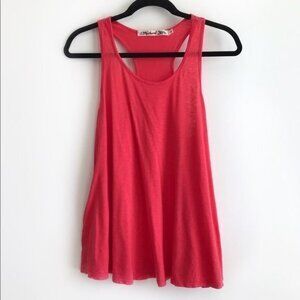 Michael Stars Coral Racerback Tank Top One Size /Medium